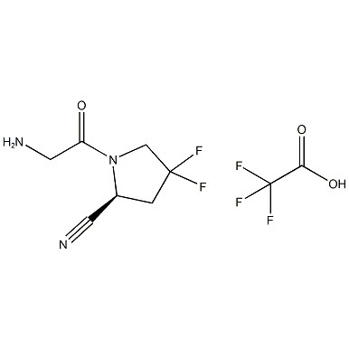 (S)-1-(2-Aminoacetyl)-4,4-difluorpyrrolidine-2-carbonitriltrifluoracetaat CAS-nr.:1448440-40-1