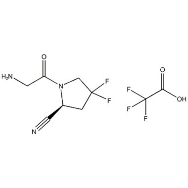 (S)-1-(2-Aminoacetyl)-4,4-difluorpyrrolidine-2-carbonitriltrifluoracetaat CAS-nr.:1448440-40-1
